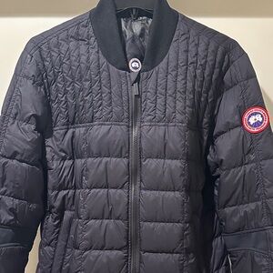 Canada Goose Dunham Black Bomber Jacket Slim Fit